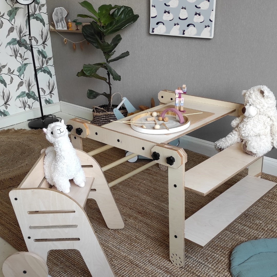 Luula Montessori Climbing Set / Table / Drawing Board NABU | Nestling