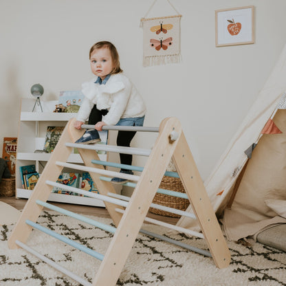 leg&go Pikler Triangle Climber with Swedish Wall – Pastel | Nestling