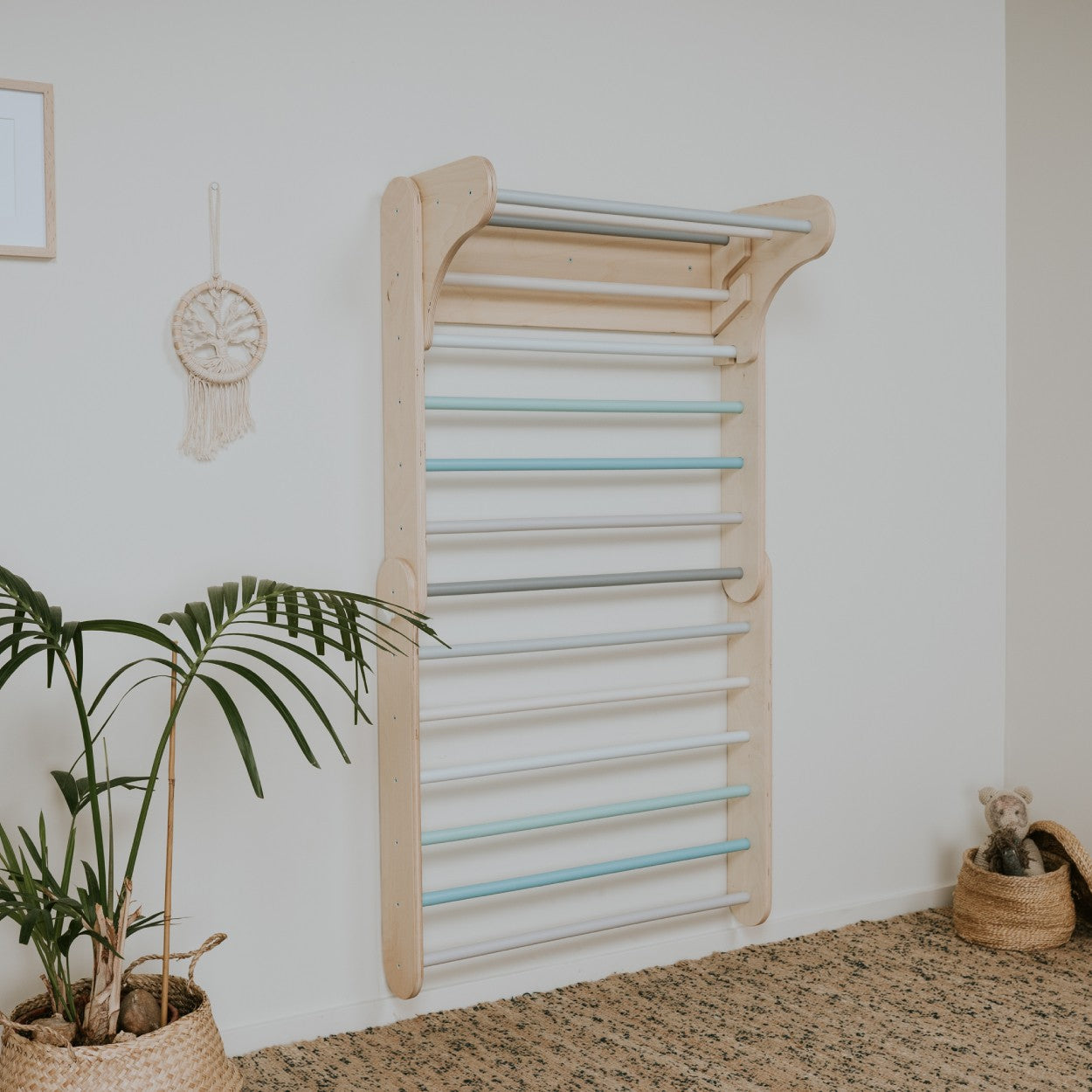 leg&go Pikler Triangle Climber with Swedish Wall – Pastel | Nestling