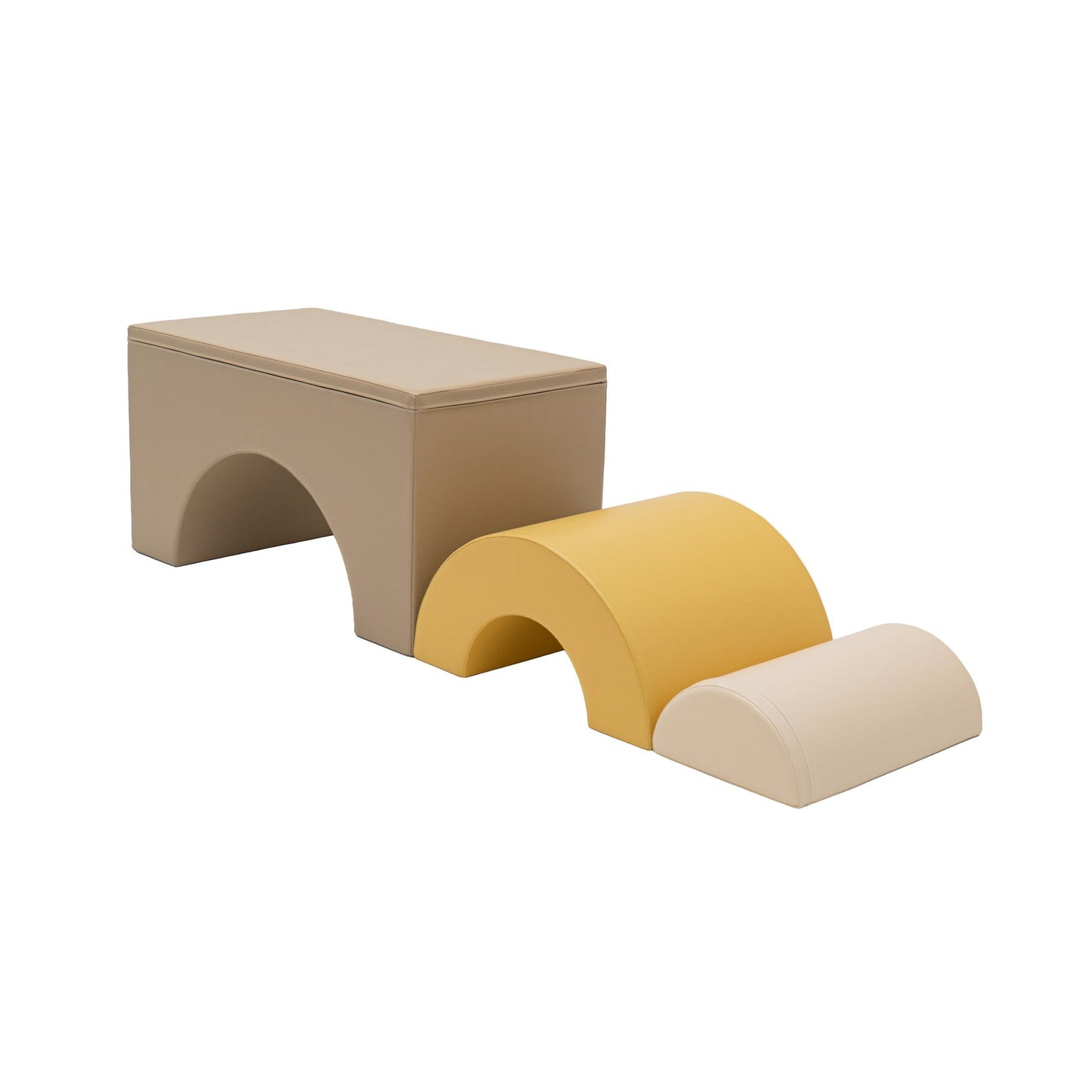 IGLU Rainbow Bridge Soft Play Set – Beige & Honey | Nestling