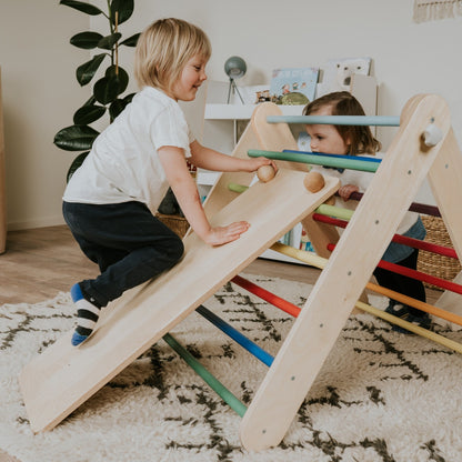 leg&go Ramp for Pikler Triangle and Swedish Wall – Rainbow | Nestling