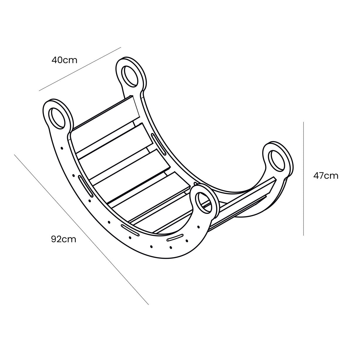MeowBaby Snug Rocker for Kids – Natural & Pink