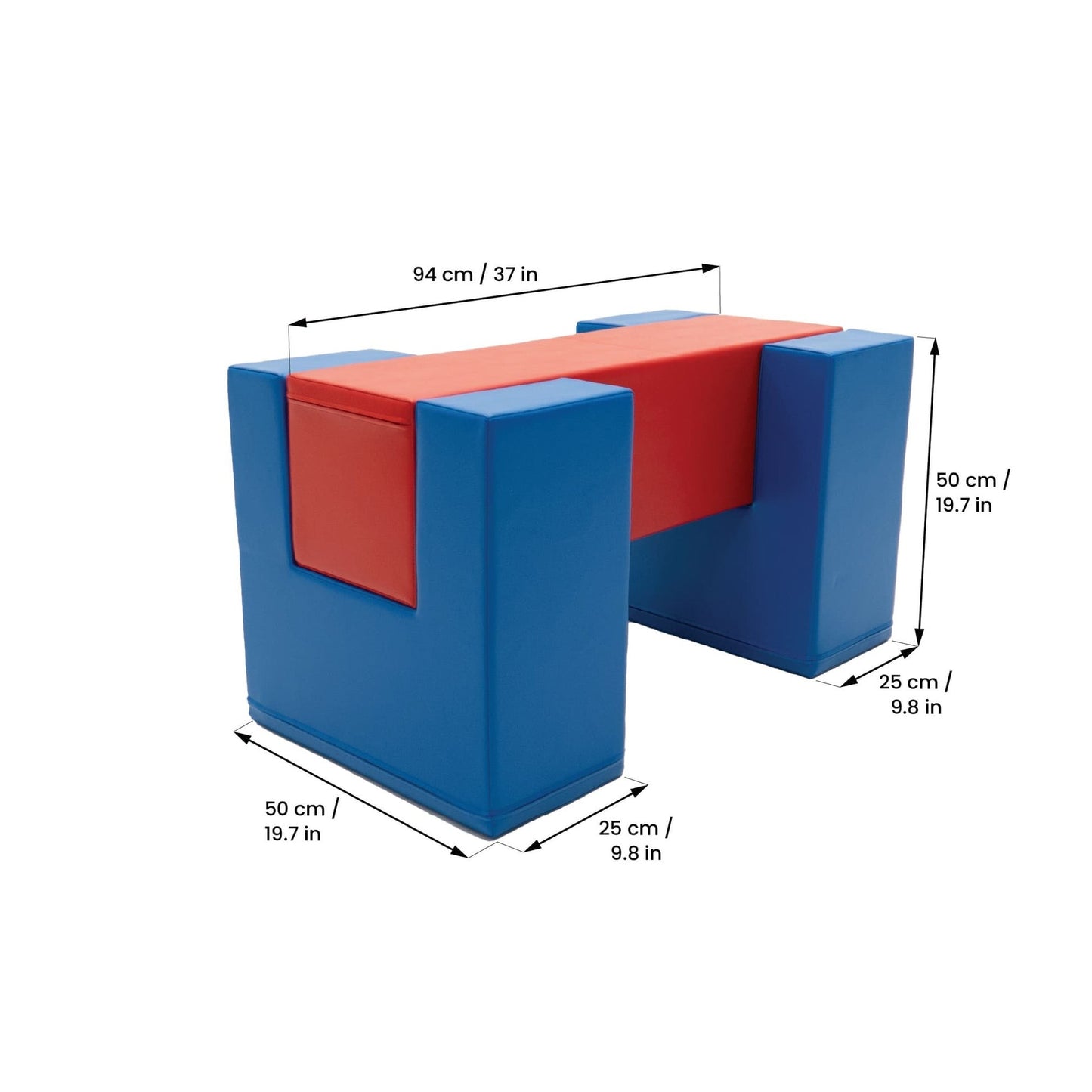 IGLU Soft Play Activity Set Balance Bridge – Blue & Red | Nestling