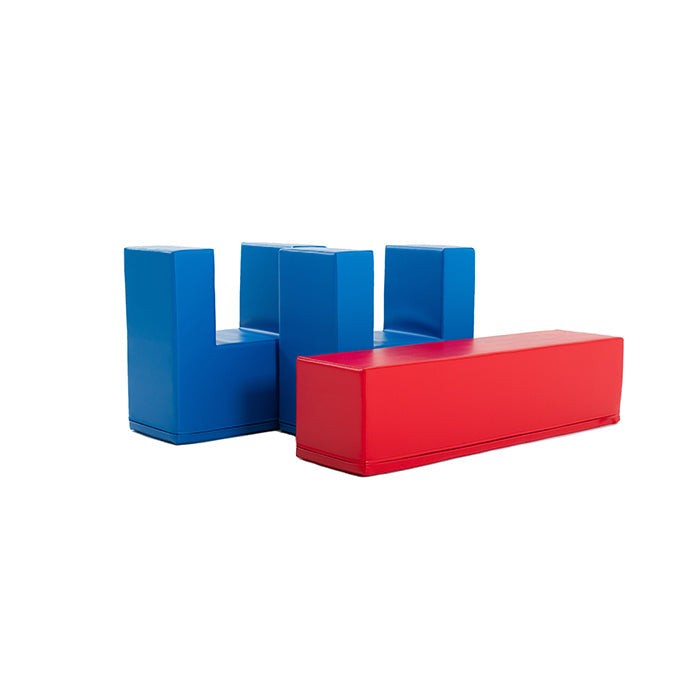 IGLU Soft Play Activity Set Balance Bridge – Blue & Red