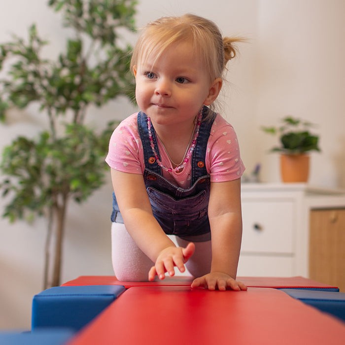 IGLU Soft Play Activity Set Balance Bridge – Blue & Red