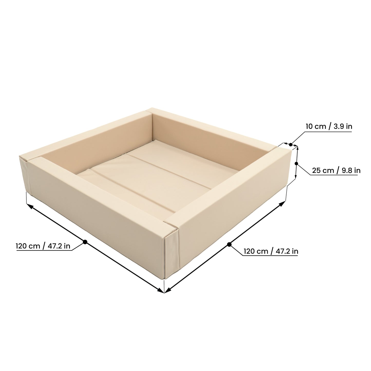 IGLU Soft Play Ball Pit – Beige | Nestling