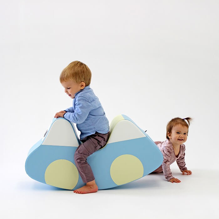 IGLU Soft Play Ride On Toy – Light Blue Car | Nestling