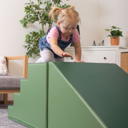 IGLU Soft Play Step and Slide Set – Green | Nestling