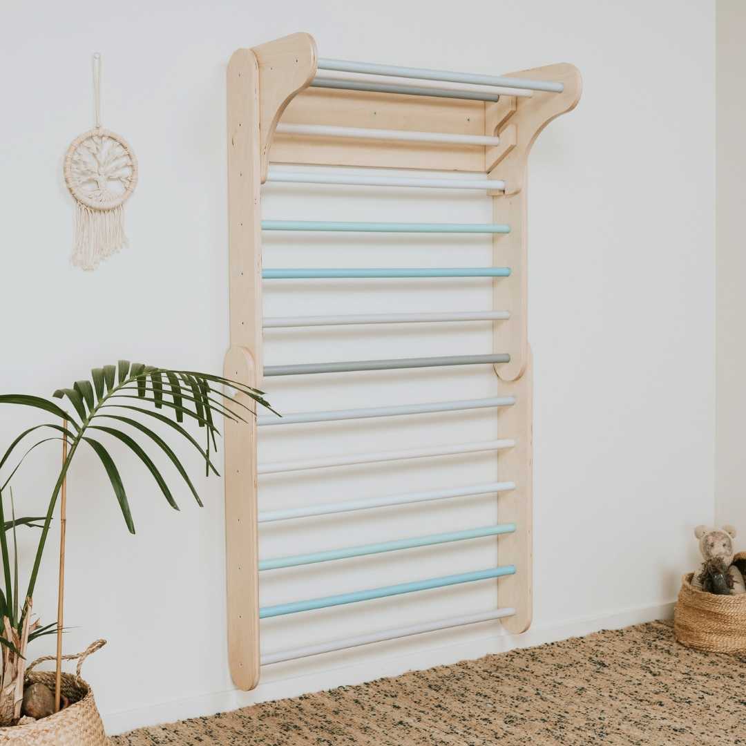 leg&go Pikler Triangle Climber with Swedish Wall - Pastel