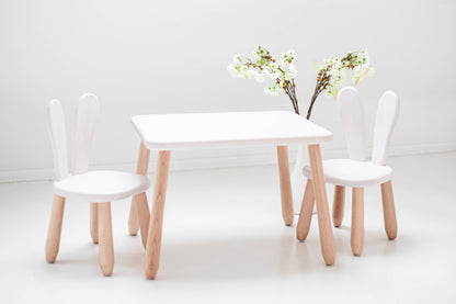 Kidozia Bunny Scandinavian children's furniture set, full product display
