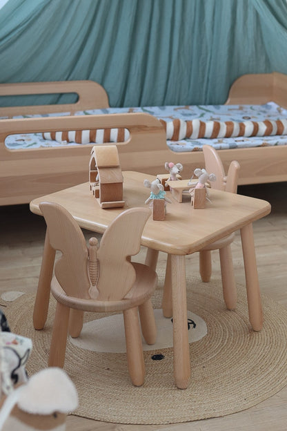 Kidozia Butterfly kids furniture set showing rounded edges and child-safe paint finish