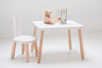 Kidozia Bunny Children's Table & Chair Set – Beech Wood