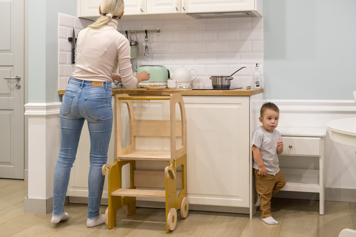 Family-scl Trolley Kitchen Helper - Safari / Natural